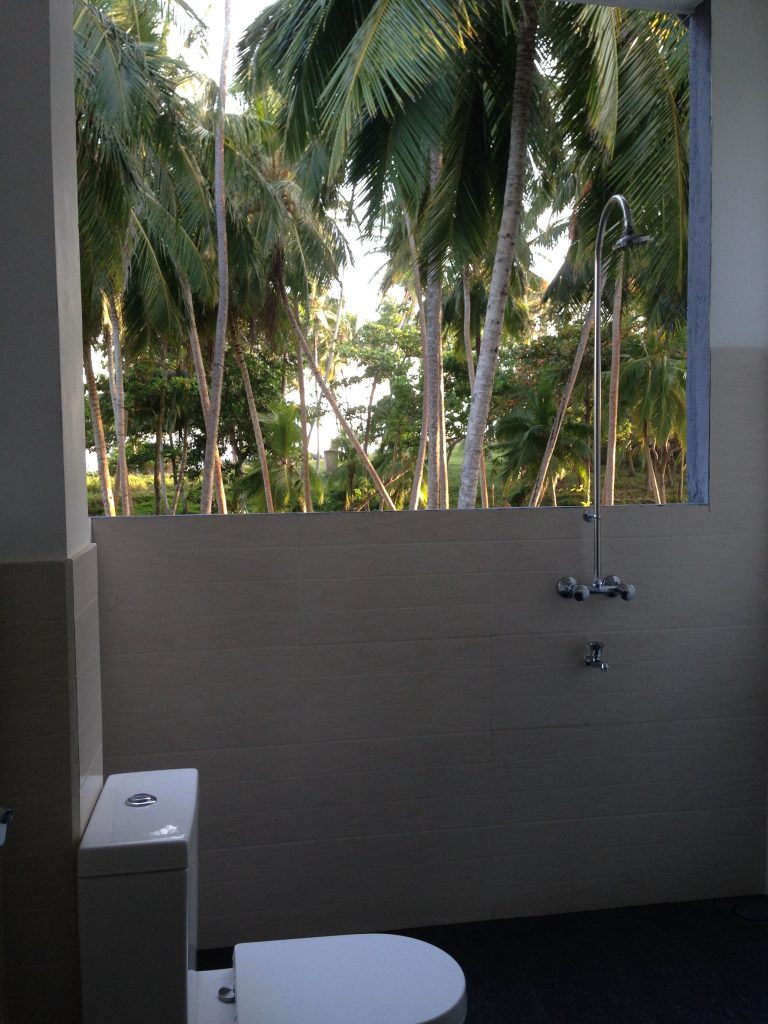 Luxus, Outdoor Dusche, Hiriketiya Beach, Sri Lanka