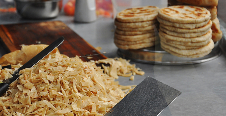 Kottu roti et coconut roti