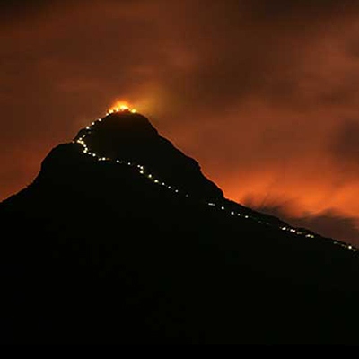 Adam's Peak by night