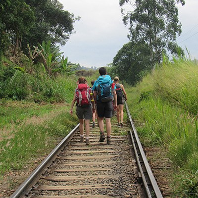 Trekking group in Ella, Sri Lanka