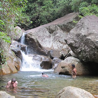 Waterfall in the Knuckles Mountain Range, Sri Lanka