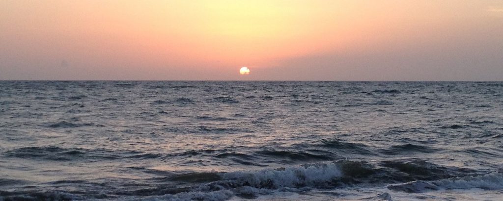 Bentota beach in Western Province, Sri Lanka