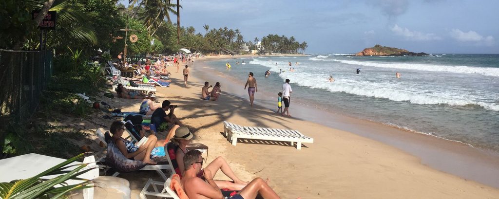 Mirissa beach in Southern Province, Sri Lanka