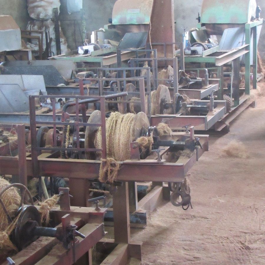 coir mill, coir factory, rope factory, unawatuna