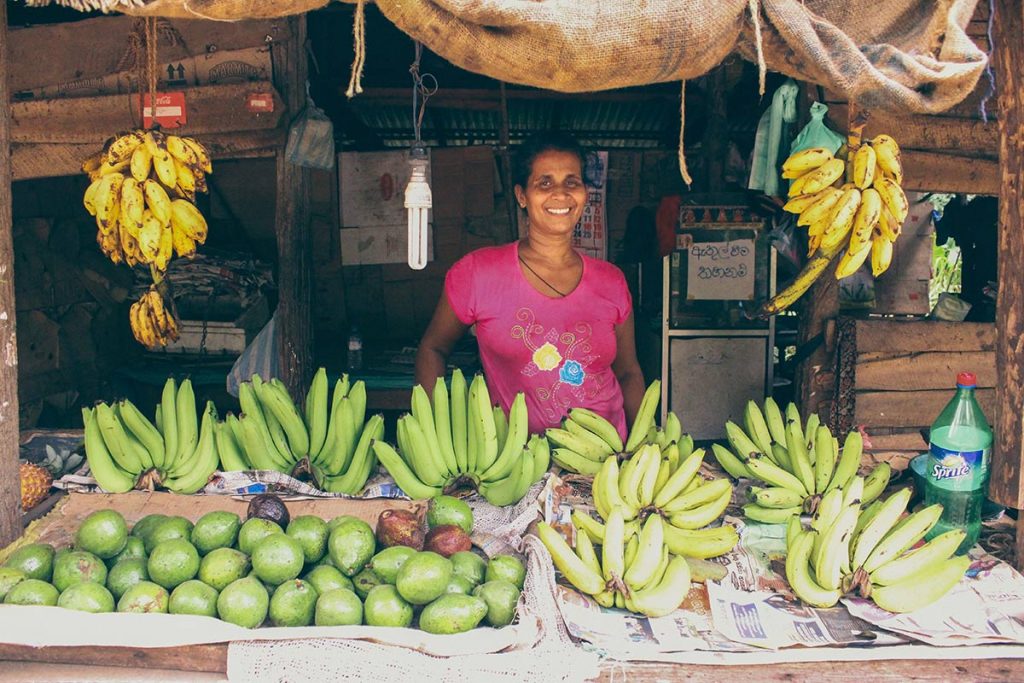 femme bananes sri lanka