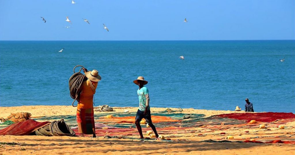 point Pedro au Sri Lanka pêcheurs